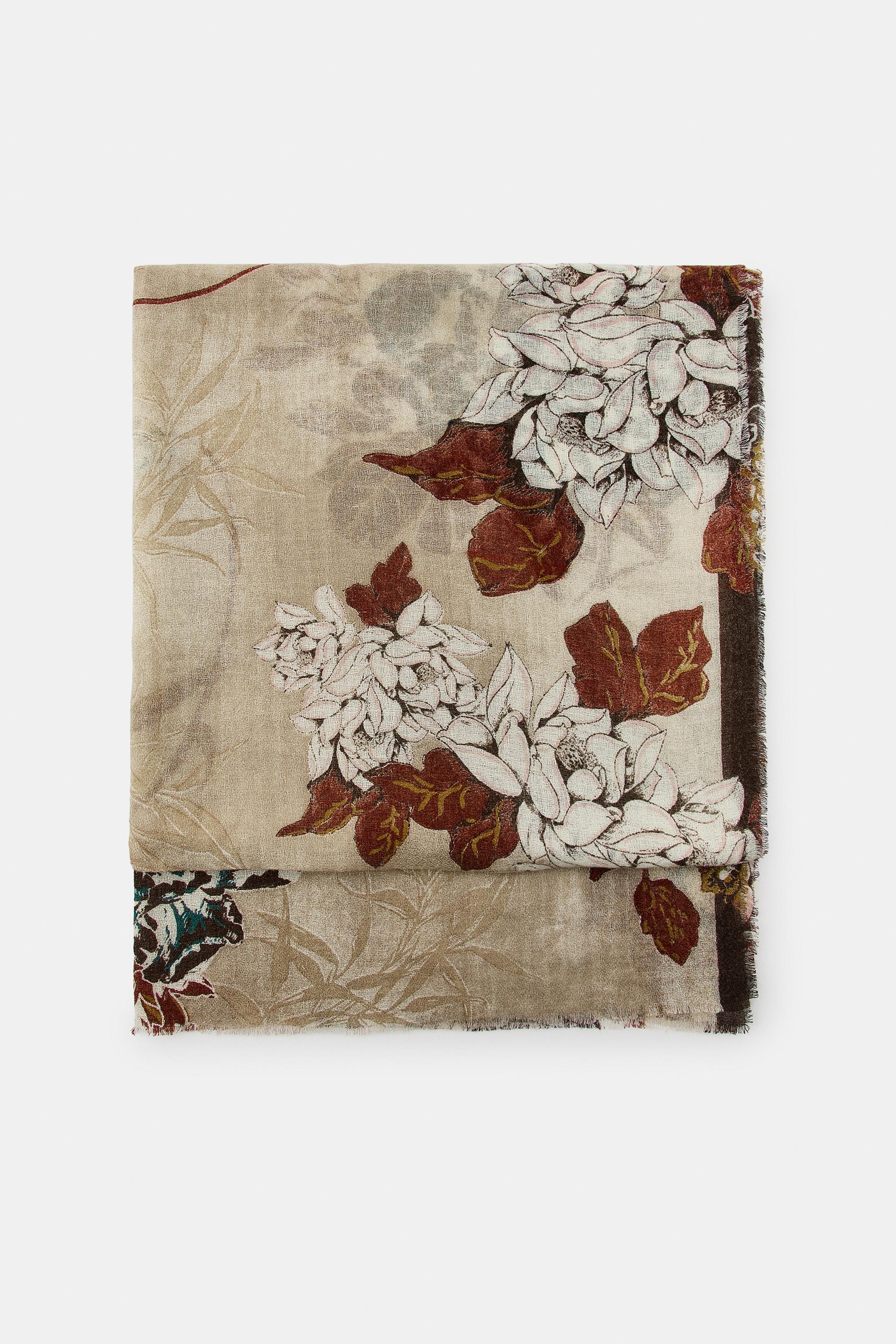 FOULARD À IMPRIMÉ FLEURS